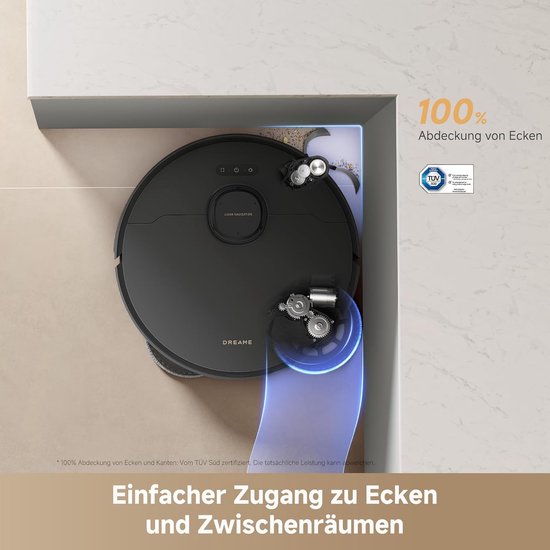 Dreame Robotstofzuiger L50s Pro Ultra - Robotstofzuiger met dweilfunctie - Automatisch Leegstation - 30.000 Pa zuigkracht - Geschikt voor huisdierharen - DryBoard - Zwart