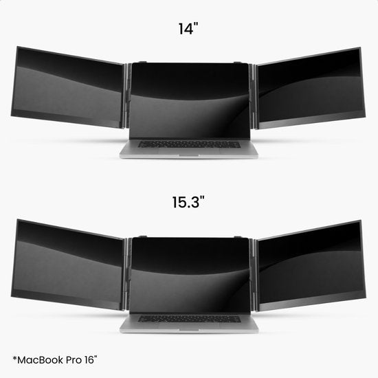 Blerron Flex - 14 Inch - Portable Monitoren - Lichtste model 1 KG - Draagbare Monitor - Portable Monitor - Beeldscherm - USB-C/HDMI - 1920x1080 FHD