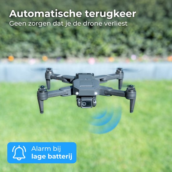 Nuvance - Drone met Camera en GPS - 1080p Mini Camera - voor Buiten en Binnen - inclusief Opbergtas en 2 Accu's - Mini Drone - Drone voor Kinderen en Volwassenen - Drones