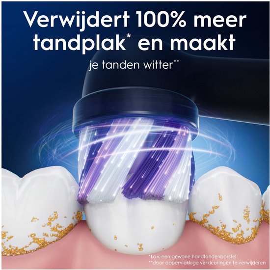 Oral-B iO Series Radiant White Zwart - 8 Stuks