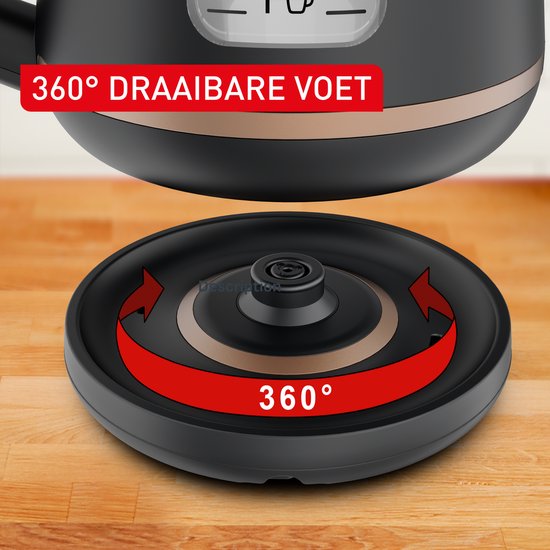 Tefal Includeo KI5338 - Waterkoker - 1L - Maataanduiding - Anti-kalkfilter - 2400W - Zwart