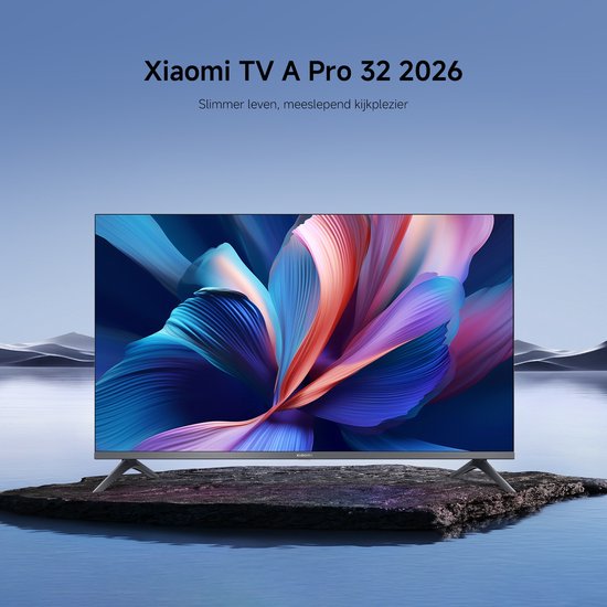 Xiaomi TV A Pro 32 2026 | QLED Smart TV | 80 cm HD | Google TV | Dolby Audio en DTS:X | HDR10+ | Chromecast en AirPlay | Wifi en Bluetooth