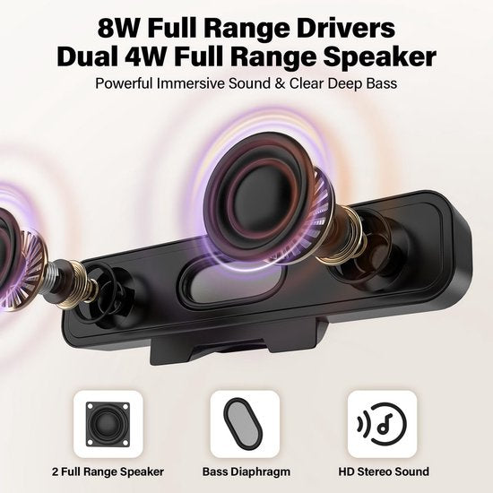 Mini Soundbar – TV Soundbar – Bluetooth Soundbar - Multimedia speaker