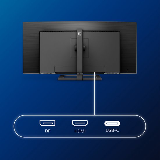 Philips 346E2CUAE - QHD Curved Ultrawide Monitor - USB-C 65w - EPEAT & TCO - 34 Inch