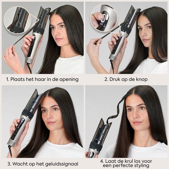 BaByliss Style Secret Air Automatische Krultang C6688E - Auto-Curl Technologie - Prachtige Krullen en Golven - Snel en Veilig Stylen - 3 draairichtingen - 4 timerinstellingen