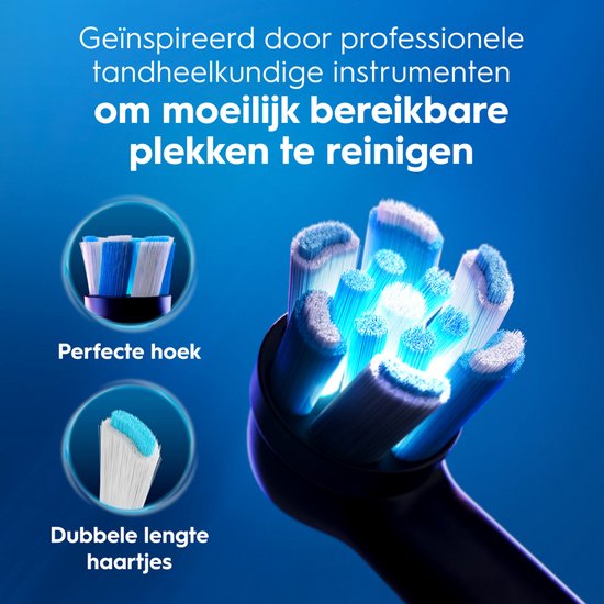 Oral-B iO 3 Elektrische Tandenborstel - Duo Zwart en Roze - inclusief Reisetui