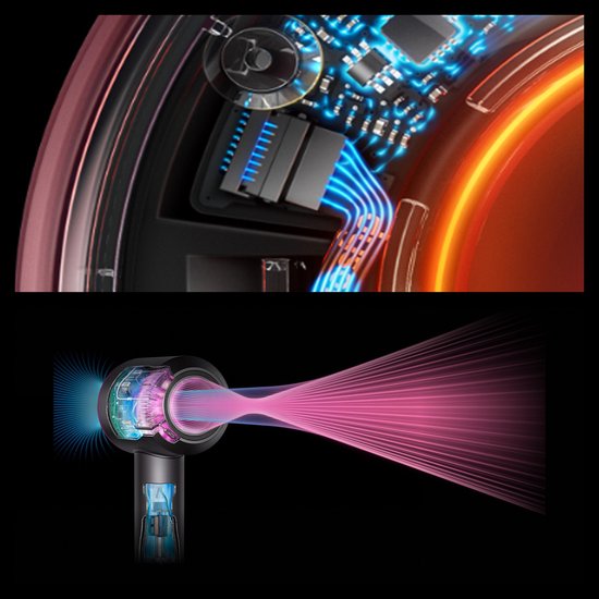 Dyson Supersonic Nural Straight+Wavy - Föhn - Red Velvet/Goud