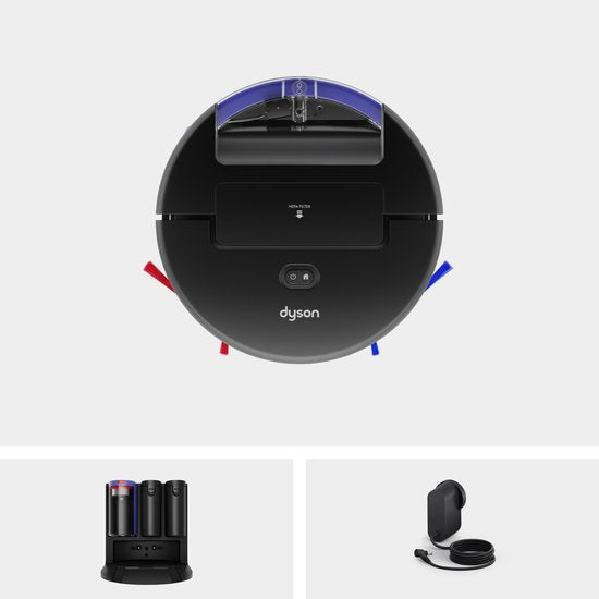 Dyson Spot+Scrub AI - Robotstofzuiger met Dweilfunctie - Dweilrobot - AI Vlekdetectie en Automatisch Leegstation - Zwart