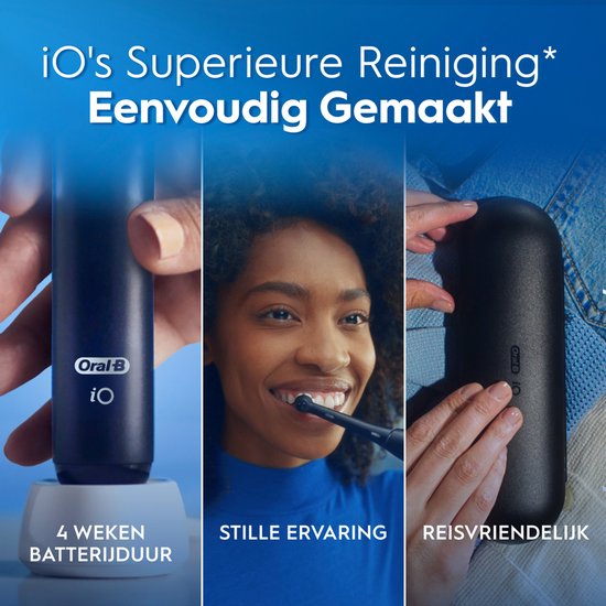 Oral-B iO2 Night Black Elektrische Tandenborstel - 1 Opzetborstel - 1 Reisetui