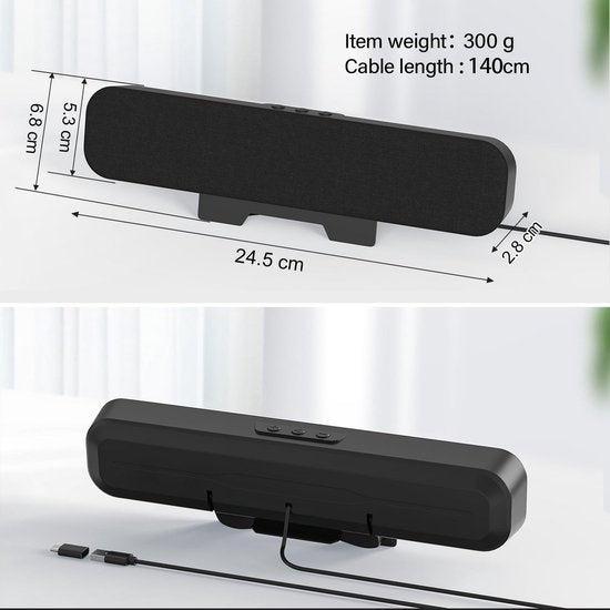 Mini Soundbar – TV Soundbar – Bluetooth Soundbar - Multimedia speaker