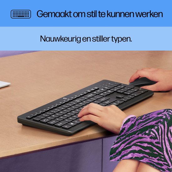 HP 230 - Draadloos Toetsenbord - Qwerty - ISO- Zwart