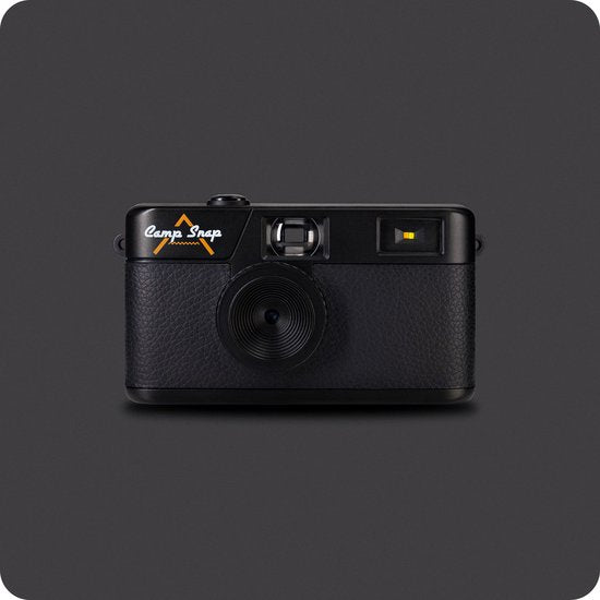 Campsnap Digitale Camera - Schermvrije Retro Fotocamera - 8 Megapixel - 2000 foto's - Minimalistisch Vintage Design - Met Flits - Oplaadbaar - 4GB - Zwart