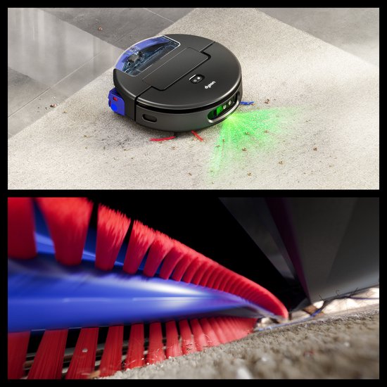 Dyson Spot+Scrub AI - Robotstofzuiger met Dweilfunctie - Dweilrobot - AI Vlekdetectie en Automatisch Leegstation - Zwart