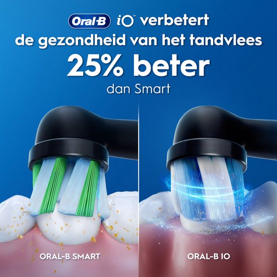 Oral-B iO 3 Elektrische Tandenborstel - Duo Zwart en Roze - inclusief Reisetui