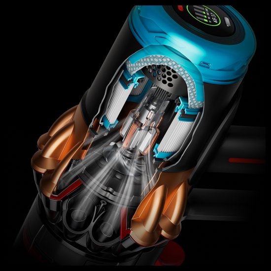 Dyson V16 Piston Animal - Steelstofzuiger - Zwart/Koper - 315 Air Watts - HEPA-filtratie