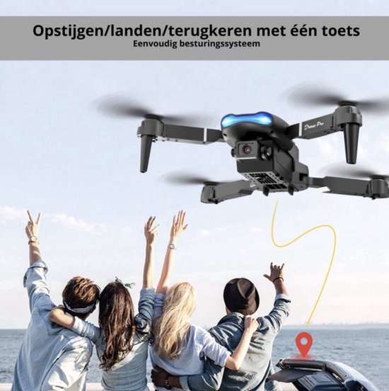 CB-Goods Drone met 4K Camera – Mini Drone voor Binnen & Buiten – Live View – Opvouwbaar – Return to Home – Obstakelontwijking – Inclusief Opbergtas – Voor Beginners & Gevorderden