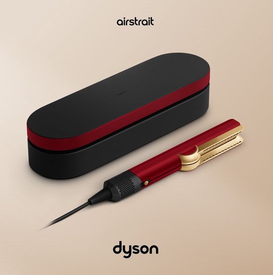 Dyson Airstrait wet-to-dry - Stijltang - Red Velvet/Goud