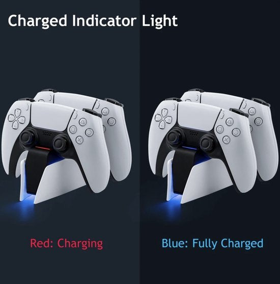 Oplaadstation geschikt voor Playstation 5 | Geschikt voor Sony PS5 | Dual charge | LED Indicatie | Charging station
