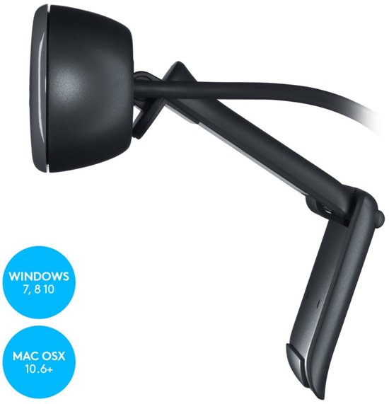 Logitech C270 - 720p HD Webcam - 3MP - Grijs