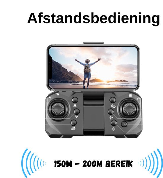 SefSay Ultra Max Drone - Drone met dubbele ESC HD camera - Obstakel Ontwijking - Borstelloze motoren - 3 batterijen en een opbergtas - Geschikt voor kinderen en volwassenen