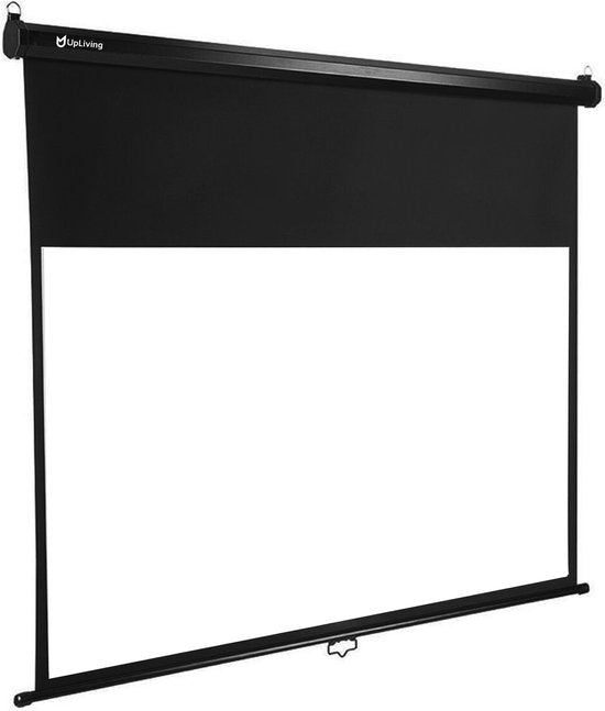 UpLiving® Thuisbioscoop set | Behuizing Zwart en 236cm Breed | 100 inch 16:9 | UpLiving™ LCD Mini Beamer met WiFi | UpLiving™ Beamerbeugel | UpLiving™ handmatig projectiescherm | Surround set Home Cinema | Projector | Mini beamer | Filmpakket