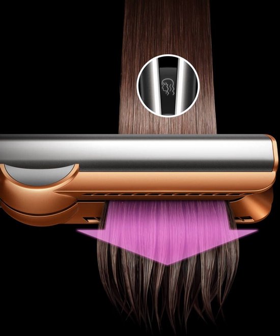Dyson Airstrait wet-to-dry - Stijltang - Red Velvet/Goud