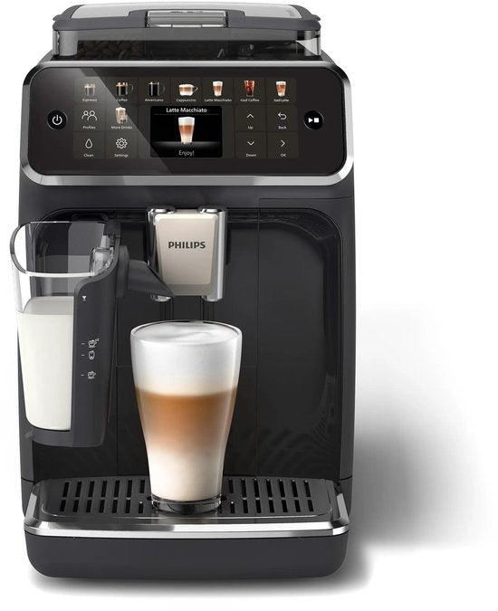 Philips 5500 Series - Espressomachine - 20 Warme & Koude Dranken - LatteGo Melksysteem - 40% Stiller - QuickStart - AquaClean Filter - Volautomatisch - Zwart - Koffiemachine met bonen - EP5541/50