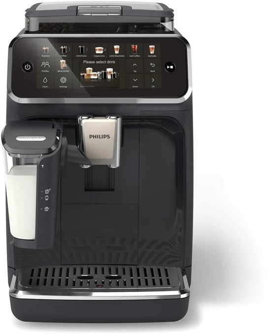 Philips 5500 Series - Espressomachine - 20 Warme & Koude Dranken - LatteGo Melksysteem - 40% Stiller - QuickStart - AquaClean Filter - Volautomatisch - Zwart - Koffiemachine met bonen - EP5541/50