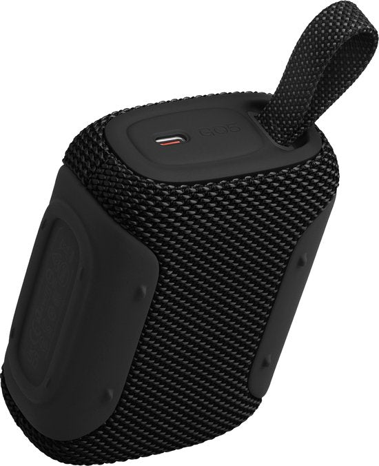 JBL Go 5 - Draadloze Bluetooth Mini Speaker – Voor Onderweg en Thuis – Sfeerverlichting - Draadloos Muziek Box – Boxje - 10 uur - IP68 - Waterdicht - Zwart