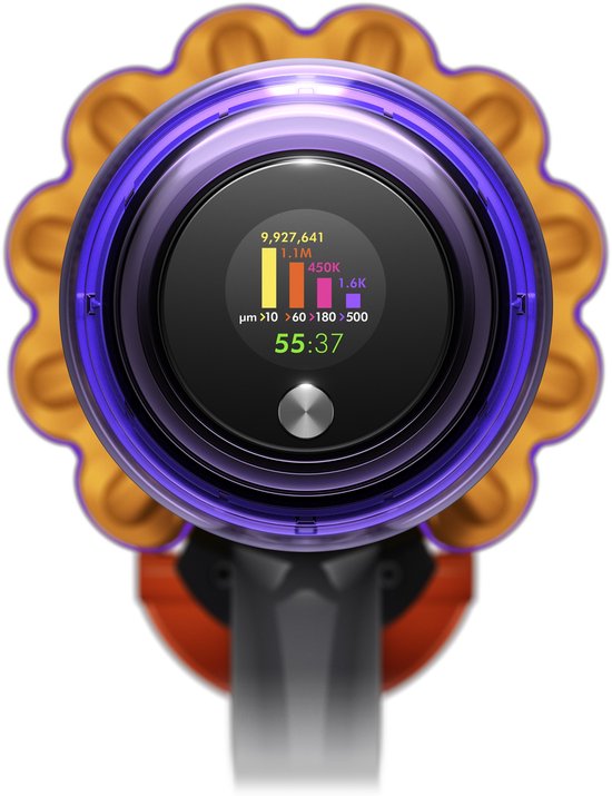 Dyson V15 Detect Absolute - Steelstofzuiger - Nikkel/Geel - 230 Air Watts - Geavanceerde detectie