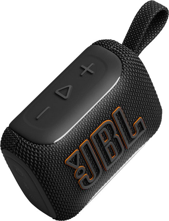JBL Go 5 - Draadloze Bluetooth Mini Speaker – Voor Onderweg en Thuis – Sfeerverlichting - Draadloos Muziek Box – Boxje - 10 uur - IP68 - Waterdicht - Zwart
