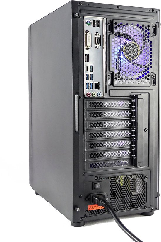 AMD Ryzen 5 RGB Budget Game Computer / Gaming PC - 8GB RAM - 250GB SSD - Geschikt voor Roblox en Minecraft - RX Vega 11 - WiFi 6 - Bluetooth 5.4 - Windows 11 - VISION
